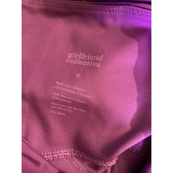 Girlfriend Collective Leggings Womens Small Purple High Rise Yoga Athletic Pants - Picture 4 of 4